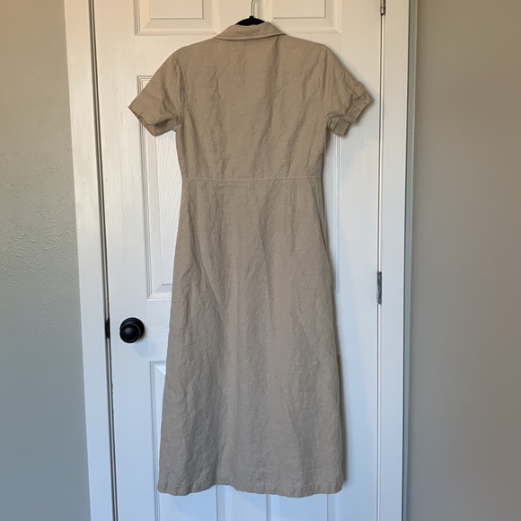 Vintage 100% Linen Dress - Eddie Bauer - Picture 6 of 7